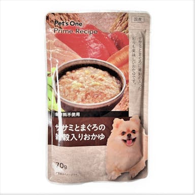 Pet’sOne プライムレシピ グルメパウチ ササミとまぐろの雑穀入りおかゆ 70g