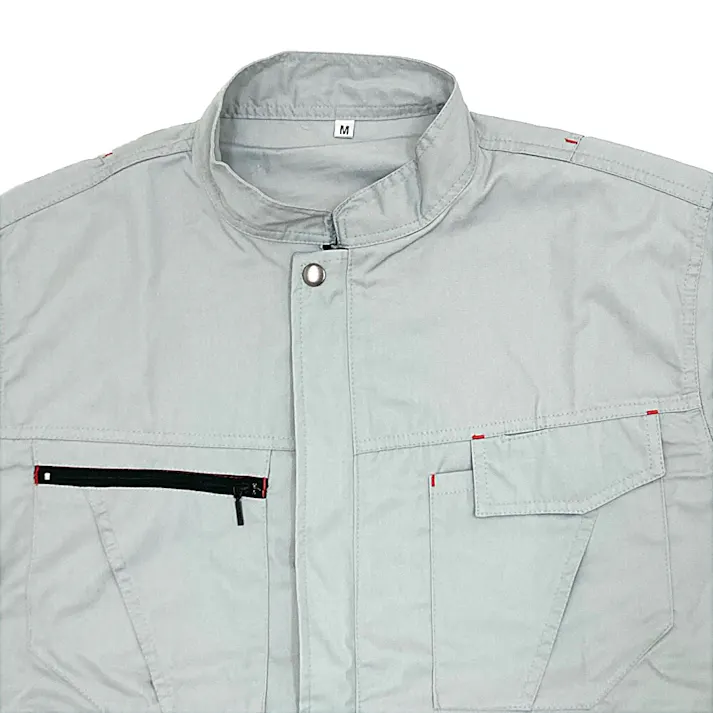 カインズ 吸汗速乾ワークつなぎ 長袖 グレー M