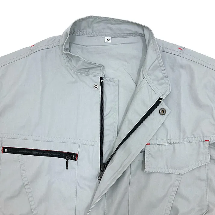 カインズ 吸汗速乾ワークつなぎ 長袖 グレー M