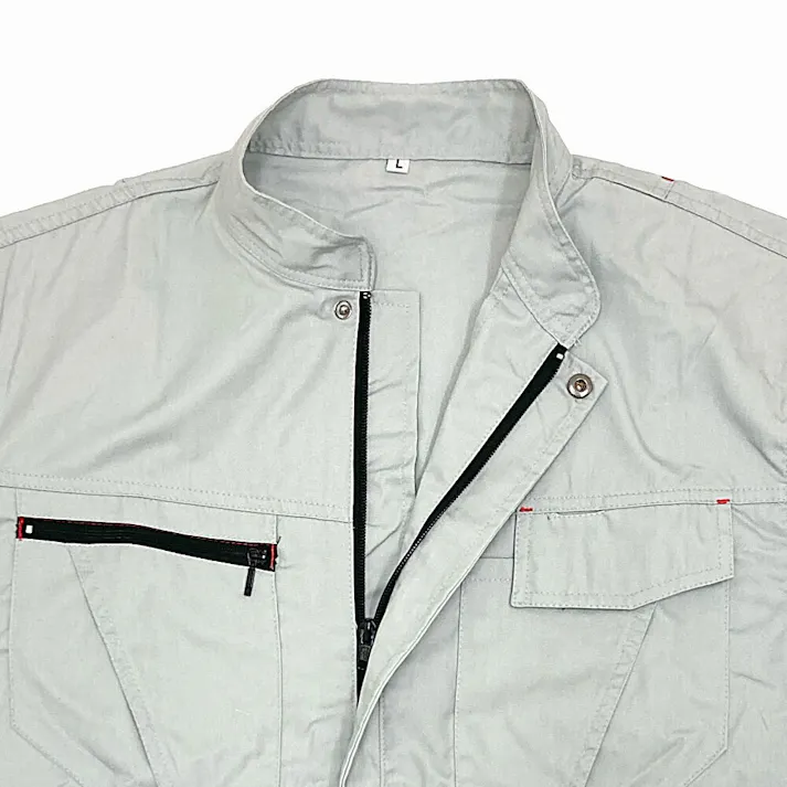 カインズ 吸汗速乾ワークつなぎ 長袖 グレー L