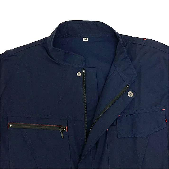 カインズ 吸汗速乾ワークつなぎ 長袖 ネイビー M