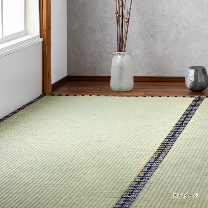 長持ちする撥水い草上敷 杏 江戸間 6帖
