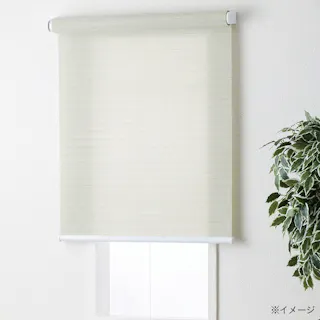 プルコード式 ロールスクリーン ライトグリーン 60×180cm