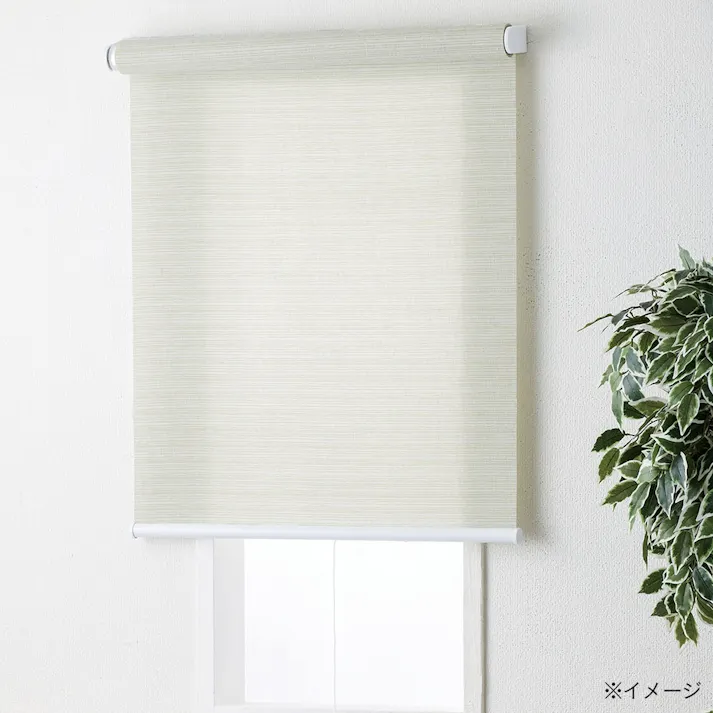 プルコード式 ロールスクリーン ライトグリーン 60×180cm