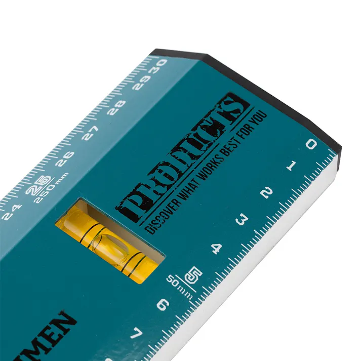 カインズ Kumimoku 水平器付きスケール ブルー