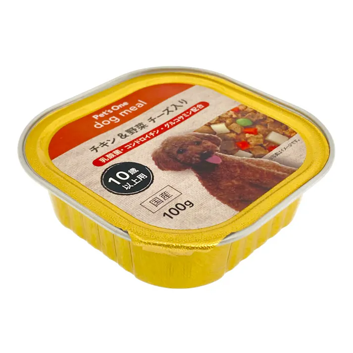 Pet’sOne ドッグミール トレイタイプ チキン&野菜 チーズ入り 10歳以上用 100g