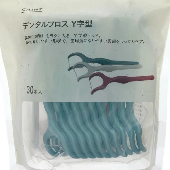 カインズ デンタルフロス Y字型 30本