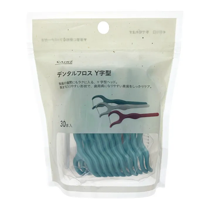 カインズ デンタルフロス Y字型 30本