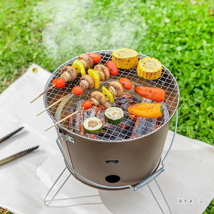 カインズ 持ち運びできる丸型七輪 MS-2821