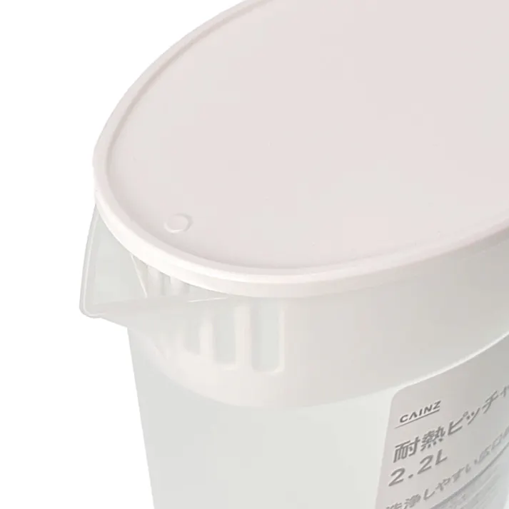 耐熱ピッチャー 2.2L ホワイト