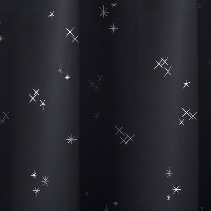 遮光カーテン サーチ ブラック 100×110cm 2枚組