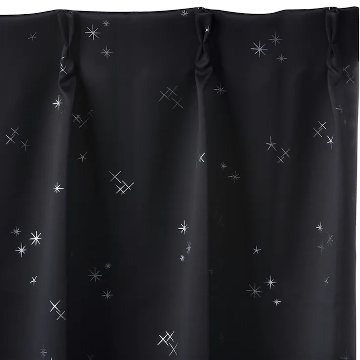 遮光カーテン サーチ ブラック 100×178cm 2枚組