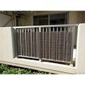 ベランダ目かくしシート ロープ6本入 ブラウン 幅80cm×長さ200cm
