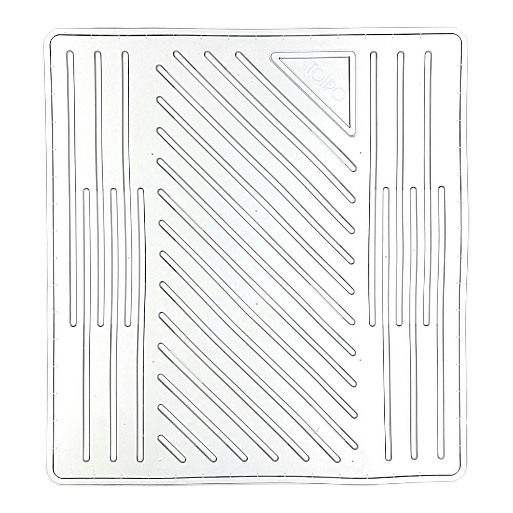 カインズ 洗えるフラットマット リア用 クリア 幅39cm×長さ42cm