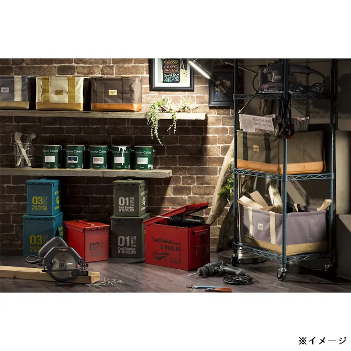 カインズ Kumimoku 折り畳みバッグ 小 グレー