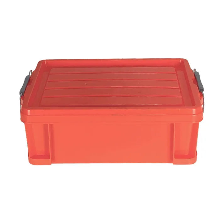 KUROCKER’S 衝撃に強く、丈夫で軽い ふた付きコンテナ オレンジ #13(販売終了)