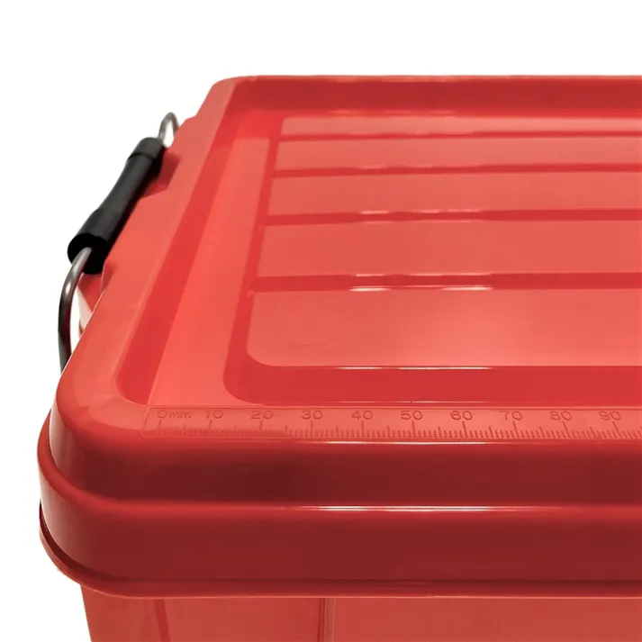 KUROCKER’S 衝撃に強く、丈夫で軽い ふた付きコンテナ オレンジ #13(販売終了)