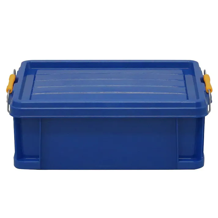 KUROCKER’S 衝撃に強く、丈夫で軽い ふた付きコンテナ ブルー #22(販売終了)