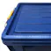 KUROCKER’S 衝撃に強く、丈夫で軽い ふた付きコンテナ ブルー #22(販売終了)