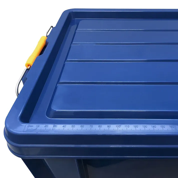 KUROCKER’S 衝撃に強く、丈夫で軽い ふた付きコンテナ ブルー #22(販売終了)