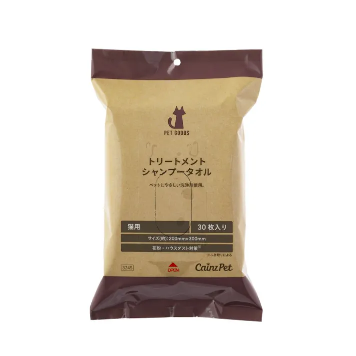 Pet’sOne トリートメントシャンプータオル 猫用 30枚