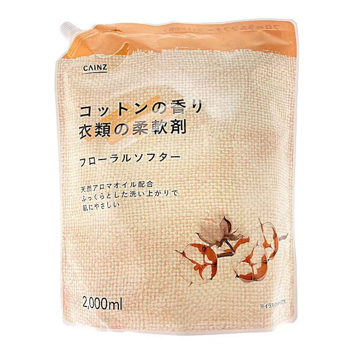 カインズ 衣類の柔軟剤 フローラルソフター コットンの香り 2L