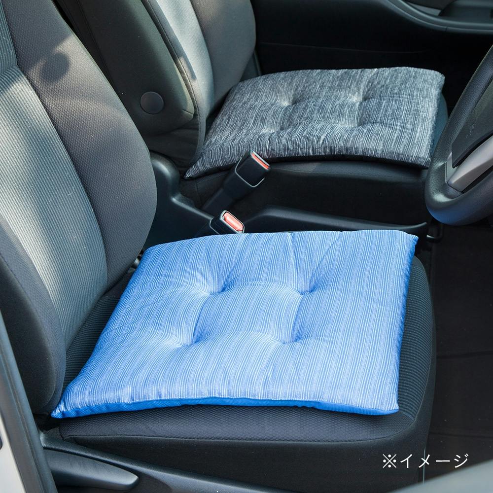 ニトリ 高反発シートクッション 円形(シェニール 2RD GY