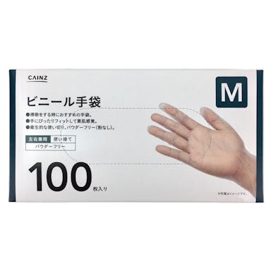 ビニール手袋 Mサイズ 100枚入り(販売終了)