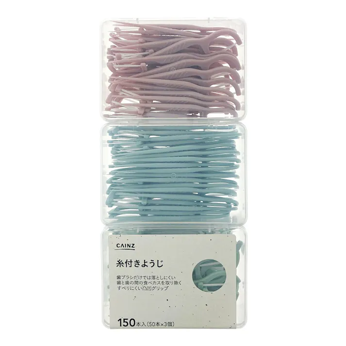 CAINZ 糸付きようじ 50本入×3個