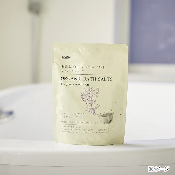 カインズ お肌にやさしいバスソルト リフレッシュハーブの香り 500g