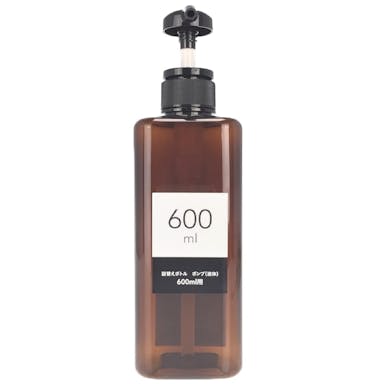 CAINZ 詰替ボトル ポンプ（液体） 600ml ブラウン