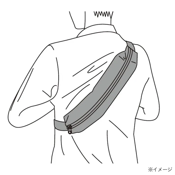 カインズ ウォーキング ポーチ ブルー柄 M