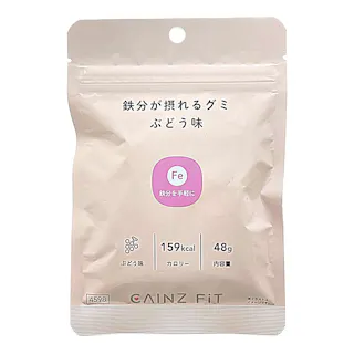鉄分が摂れるグミ ぶどう味 48g