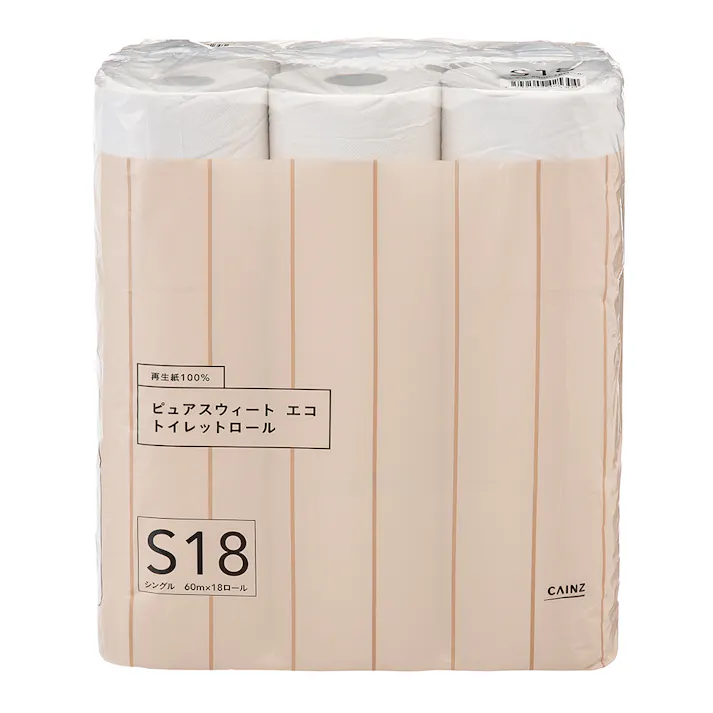 カインズ ピュアスウィートエコ トイレットロール 18ロール シングル