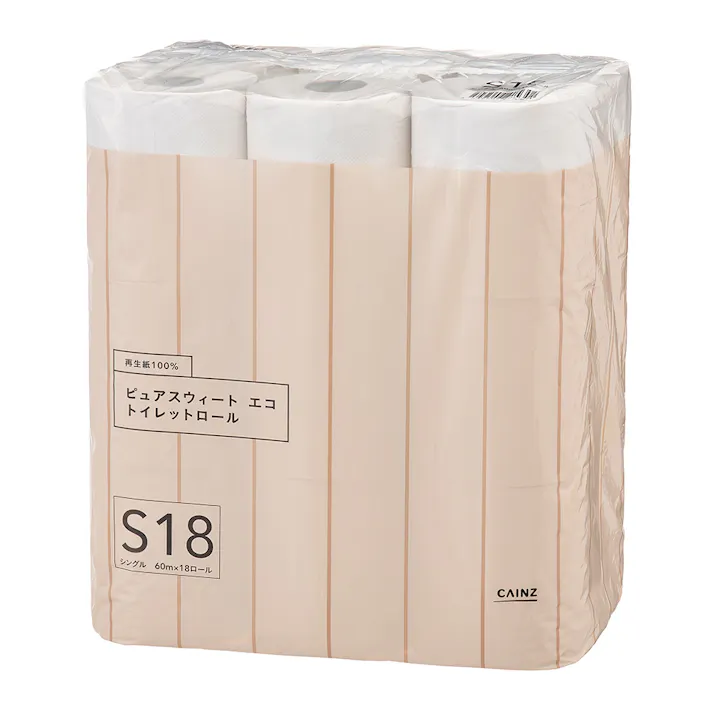 カインズ ピュアスウィートエコ トイレットロール 18ロール シングル