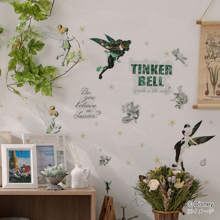 ウォールステッカー ティンカーベル 35×50cm