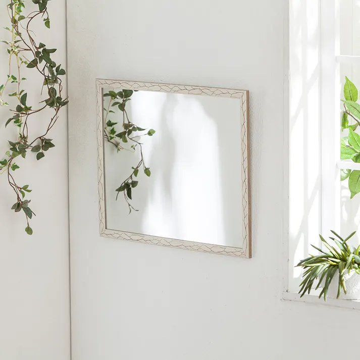 縦にも横にも掛けられるミラー40 リーフ U25