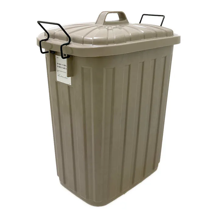 踏んでもこわれないダストボックス 60L モカ