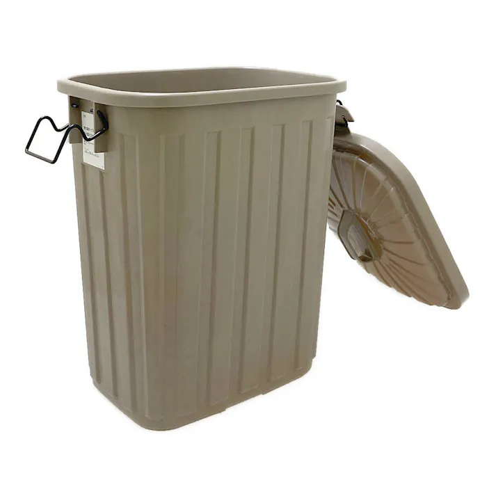 踏んでもこわれないダストボックス 60L モカ