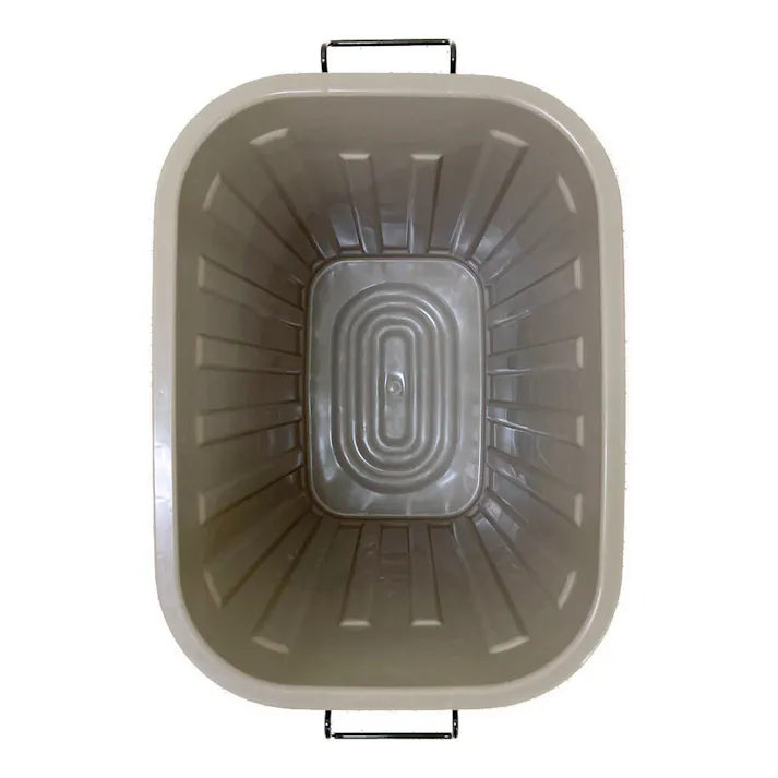 踏んでもこわれないダストボックス 60L モカ