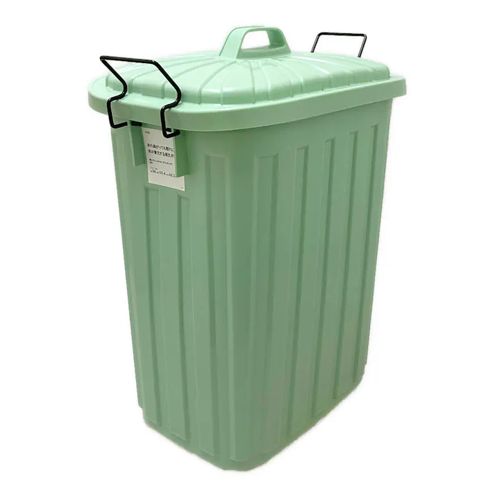 踏んでもこわれないダストボックス 60L ミントグリーン