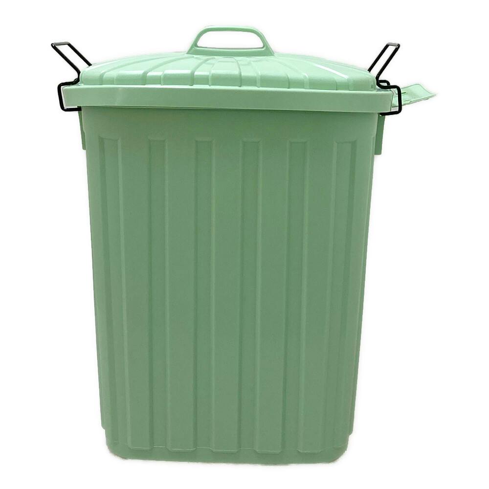 踏んでもこわれないダストボックス 60L ミントグリーン | ゴミ箱