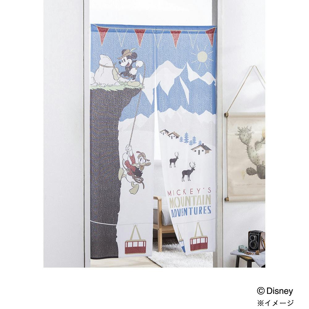 ディズニー のれん ミッキー＆ドナルド 85×150cm 洗濯OK | カーテン