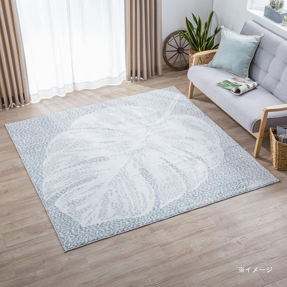 ラグ　123×178 制菌防臭・防ダニふわふわラグ リーフ 90×185(販売終了) | ラグ