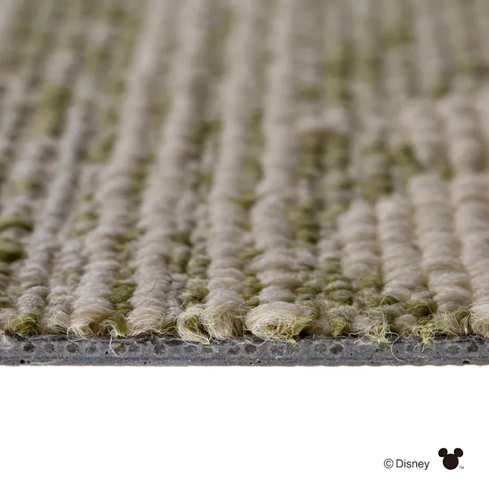 防炎ディズニータイルカーペット グリーン