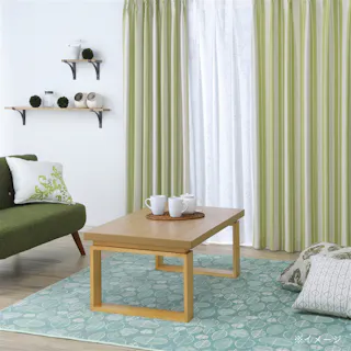 (遮光+ミラー)アルザストライプ 100×110cm 4枚組セットカーテン