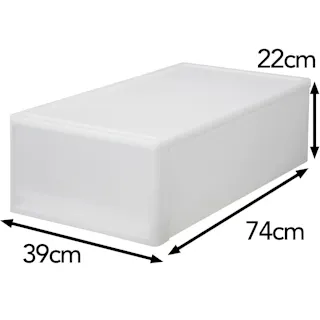 引き出し衣装ケースロング M 幅39×奥行74×高さ22cm