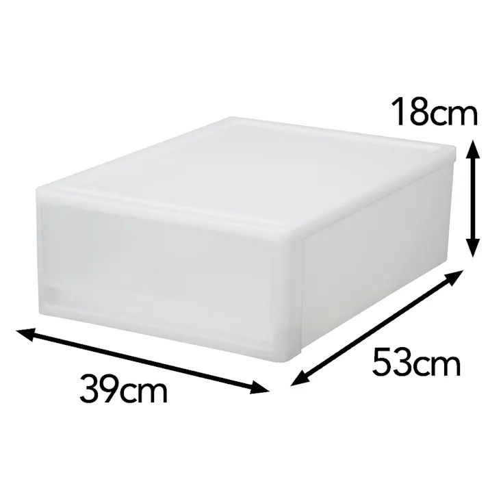 引き出し衣装ケース S クローゼット用 幅39×奥行53×高さ18cm