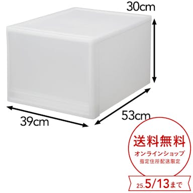 引き出し衣装ケース L クローゼット用 幅39×奥行53×高さ30cm