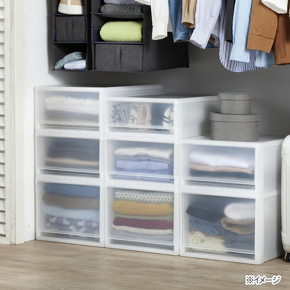 Hi@衣装整理中 ページ 引き出し衣装ケース L クローゼット用 幅39×奥行53×高さ30cm